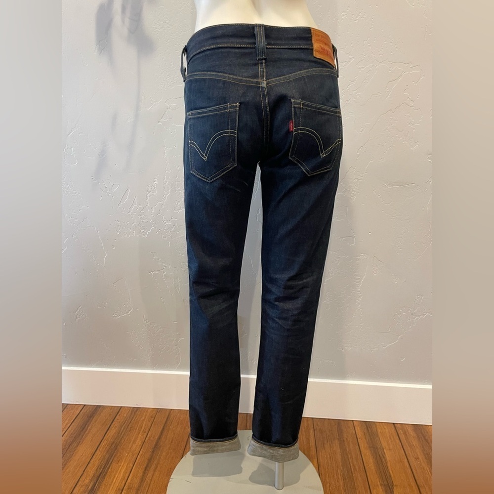 Levi's button fly Deep Indigo Straight leg Jeans